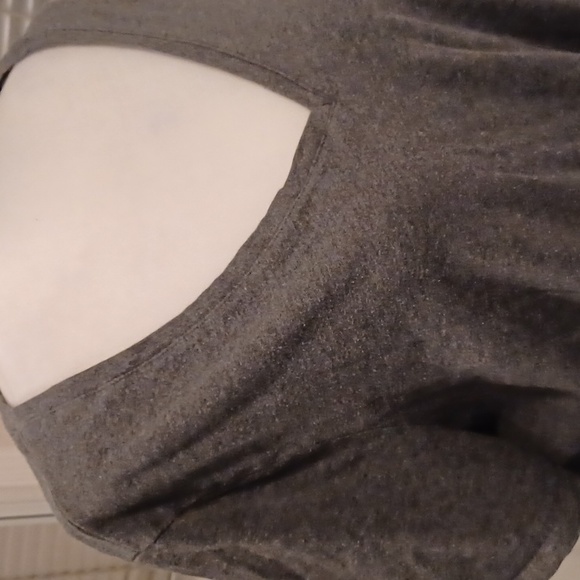 $4 Add-on Plain Gray V-Neck Tee - Size 1X (US16) - Picture 2 of 6